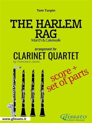 cover image of The Harlem Rag--Clarinet Quartet score & parts